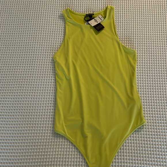 NWT *Express* yellow thong bodysuit - Picture 2 of 2